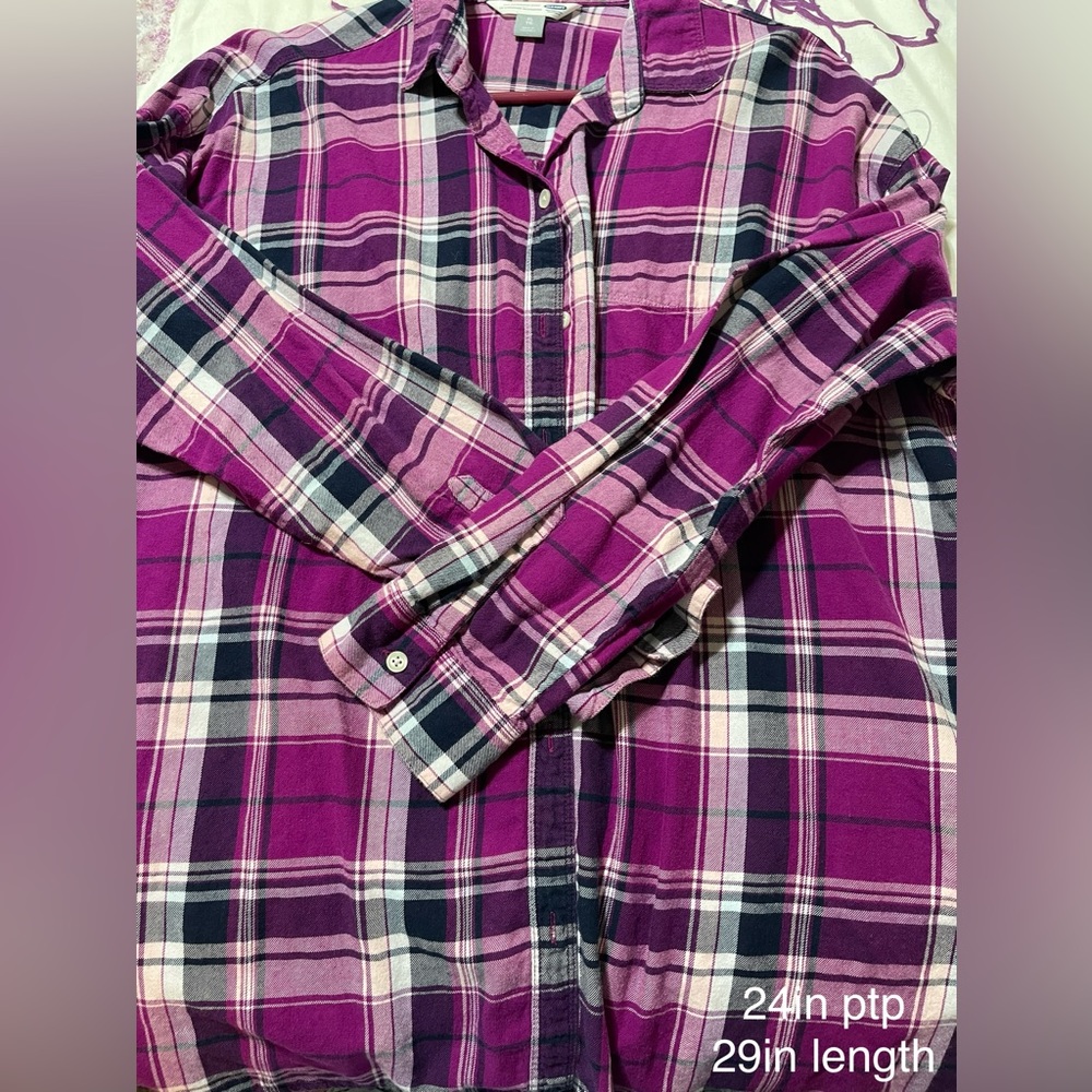 Plaid Button Down - image 2